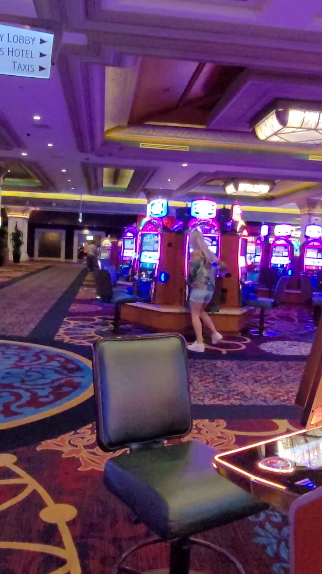 Crazy casino lady in Las Vegas