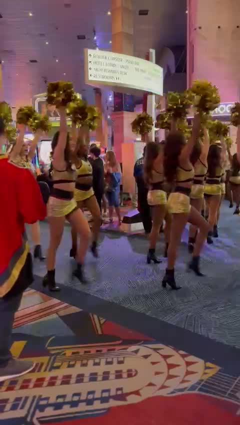 Golden Knights show girls in casino